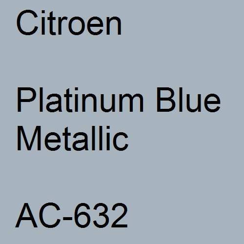 Citroen, Platinum Blue Metallic, AC-632.